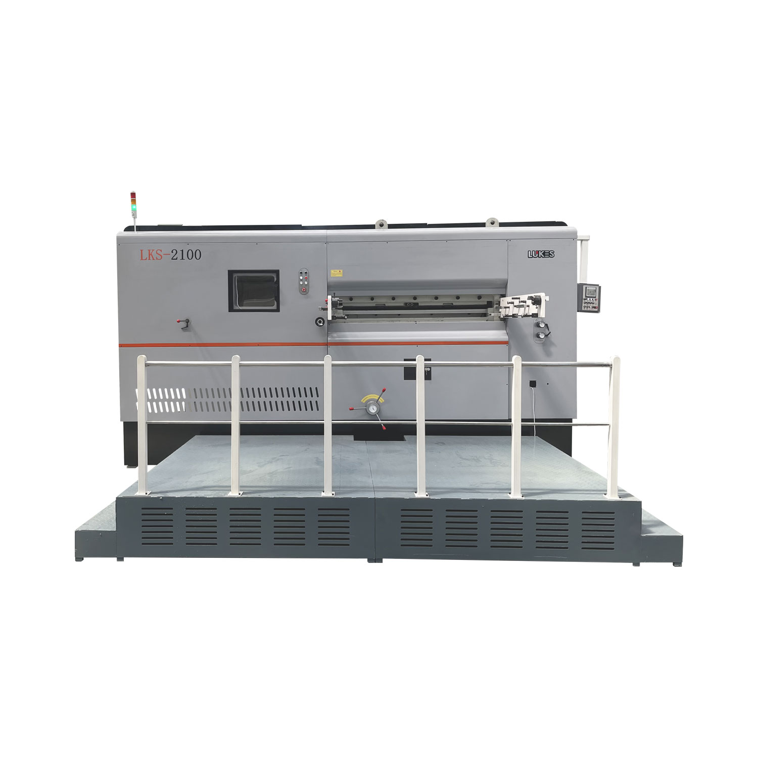 Semi Automatic Creasing Die Cutting Machine Lukes Machinery